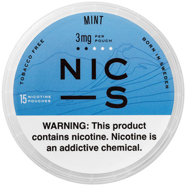 NIC S Nicotine Pouches Mint 3mg 5ct 