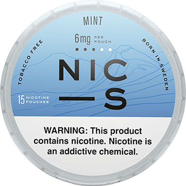 NIC S Nicotine Pouches Mint 6mg 5ct 