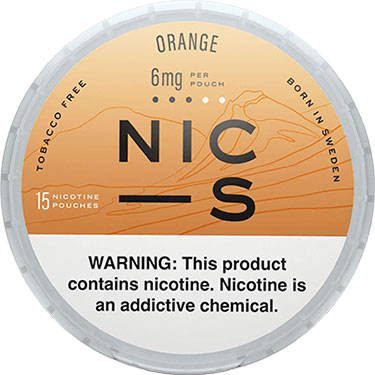 NIC S Nicotine Pouches Orange 6mg 5ct 