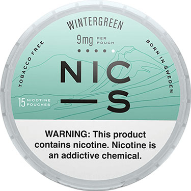 NIC S Nicotine Pouches Wintergreen 9mg 5ct 