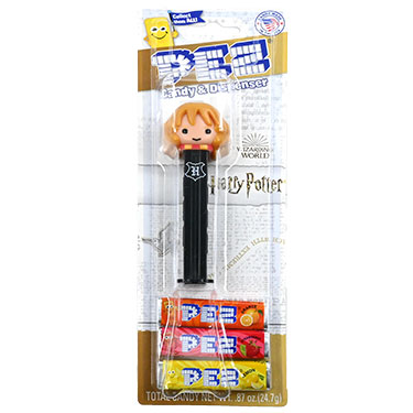 PEZ Dispenser Harry Potter Hermione Granger with Candy Rolls 