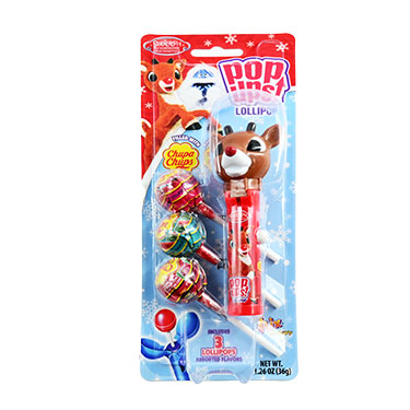 Pop Ups Lollipop Rudolph The Red Nosed Reindeer 1.26oz 