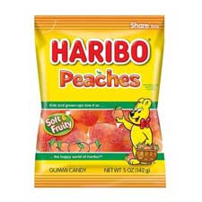 Haribo Peaches 5oz Bag 12ct Box