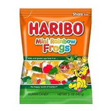 Haribo Mini Rainbow Frogs 5oz Bag 12ct Box