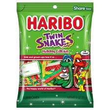 Haribo Holiday Edition Twin Snakes 4oz Bag
