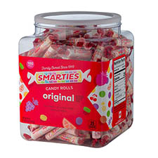 Smarties Original Candy Rolls 180ct Tub Expires August 29th 2025