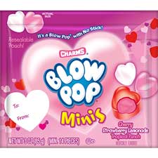 Charms Valentines Blow Pop Minis 3oz Pouch