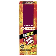 Slim Jim Big Boss Pepperoni n Cheese 18ct Box Expires February 27th 2026