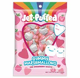 Jet Puffed Gummy Hearts 3.75oz Bag Expires October 1st 2025