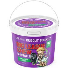 Big League Chew Gumballs Grape Dugout Bucket