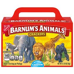 Barnums Animal Crackers 2.13oz Box Expires December 29th 2025