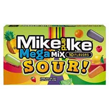 Mike and Ike Mega Mix Sour 4.25oz Theater Box Expires July 1st 2026