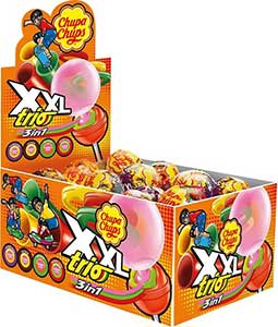 Chupa Chups Lollipops XXL Trio 48ct Box Expires February 7th 2026