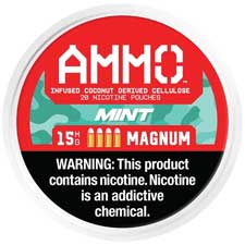 AMMO Nicotine Pouches Mint 15mg 5ct