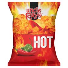 Uncle Rays Potato Chips Hot 4.5oz 10ct