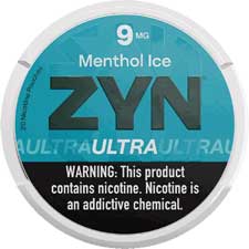 ZYN Ultra Nicotine Pouches Menthol Ice 9mg 5ct