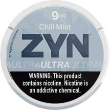 ZYN Ultra Nicotine Pouches Chill Mist 9mg 5ct