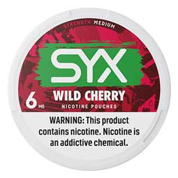 SYX Nicotine Pouches Wild Cherry 6mg 5ct