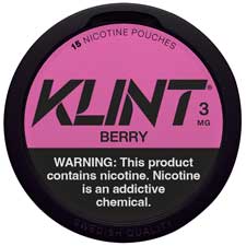 KLINT Nicotine Pouches Berry 3mg 5ct