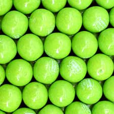 Dubble Bubble .92 Inch Gumballs Green Apple 1 lb