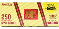 A One Cigarette Tubes Red Kings PP 2.49 250ct Box 