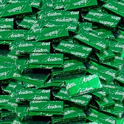 Andes Creme De Menthe Thins Green Wrapper 1lb 