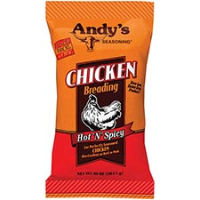 Andys Seasoning Hot N Spicy Chicken Breading 10oz Bag 