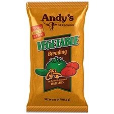 Andys Seasoning Vegetable Breading 10oz Bag 