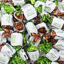 Arcor Chocolate Filled Mint Hard Candy 1 Lb 