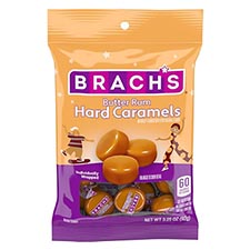 Brachs Nips Butter Rum Hard Candy 3.25oz Bag 