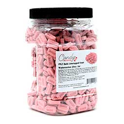 Candy Retailer PEZ Bulk Unwrapped Sour Watermelon 20oz Jar 