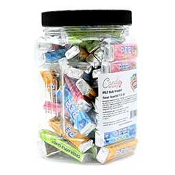 Candy Retailer PEZ Bulk Wrapped Sour Assorted 1Lb Jar 