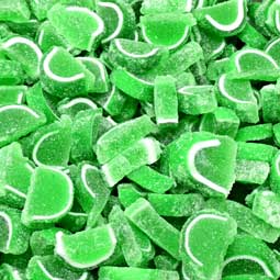 Cavalier Candies Mini Lime Jelly Slices 1 Lb 