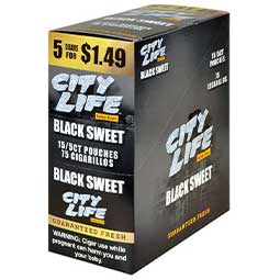 City Life Cigarillos Black Sweet 15ct 