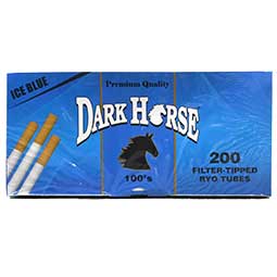 Dark Horse Ice Blue (Menthol) Cigarette Tubes 100mm 200ct Box 