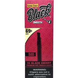 Good Times Cigarillos Black Smooth Black Cherry 15ct 