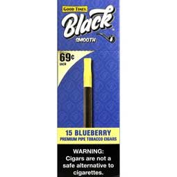 Good Times Black Smooth Blueberry Cigars 15ct Box 