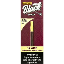 Good Times Black Smooth Wine Cigars 15ct Box 