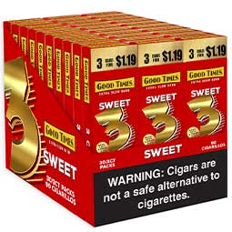 Good Times Cigarillos Sweet 30ct 3pk 