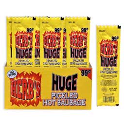 Herbs Huge Pickled Hot Sausage 20ct 