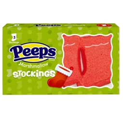 Peeps Christmas Marshmallow Stockings 1.5oz 3ct 