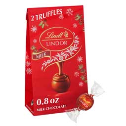 Lindor Holiday Milk Chocolate Mini 0.80oz Bag 