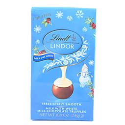 Lindt Mini Christmas Snowman Milk Chocolate 0.8oz Bag 