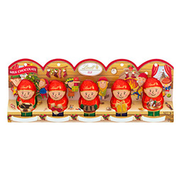 Lindt Mini Elf Milk Chocolate 5pk 