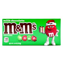 M and M Milk Chocolate Christmas 3.1oz Box 