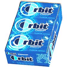 Wrigleys Orbit Original Peppermint 12ct 