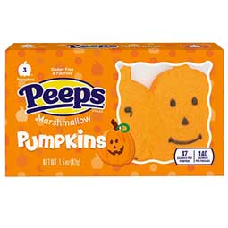 Peeps Marshmallow Pumpkins 3ct 1.5oz Box 