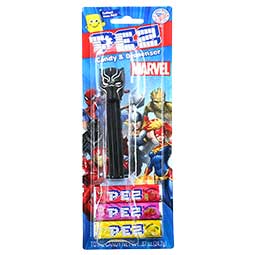 PEZ Dispenser Marvel Black Panther with Candy Rolls 