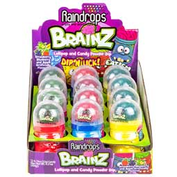 Raindrops Brainz Dip N Lik .78oz 12ct Box 