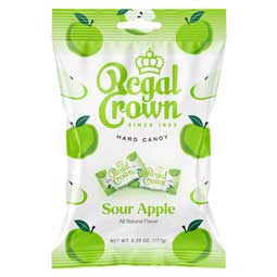 Regal Crown Sour Apple Hard Candy 6.25oz Bag 